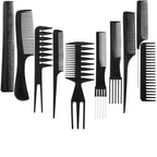 Hair Styling Tool Set (10 PCS) – Professional Combs Kit for Cutting, Styling & Sectioning
