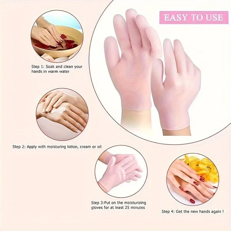 Silicone Gel Moisturizing Gloves