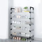 5 Layer Shoe Storage Rack with Dustproof Cover & Handles