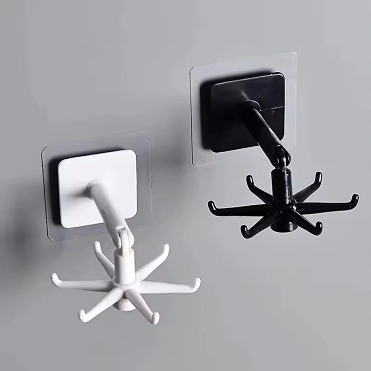 Multi-purpose 360 Degree Rotating Folding SELF-ADHESIVE Hook