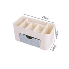 Cosmetic Organizer Box with Drawer – Makeup & Skincare Storage Holder