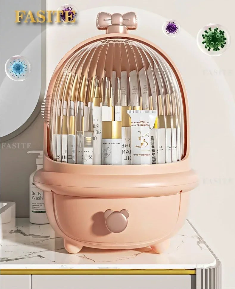 Acrylic Modern Organizer Box – Dustproof Cosmetic & Skincare Storage Case