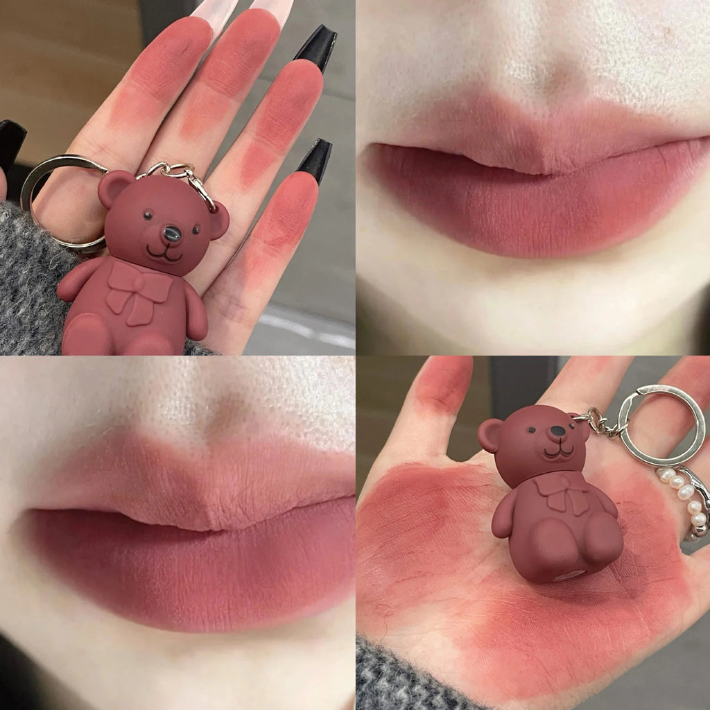 Teddy Bear Lip Gloss Pack of 6 – Cute Mini Lip Gloss Set