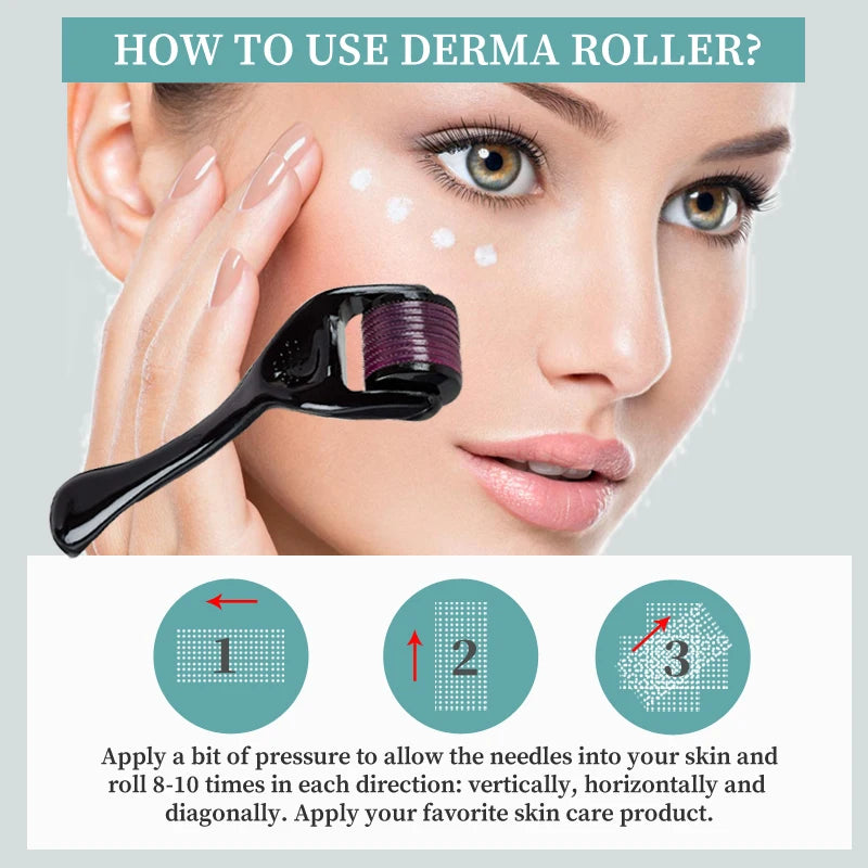 Derma Roller with Needles Hair Growth & Scalp Treatment