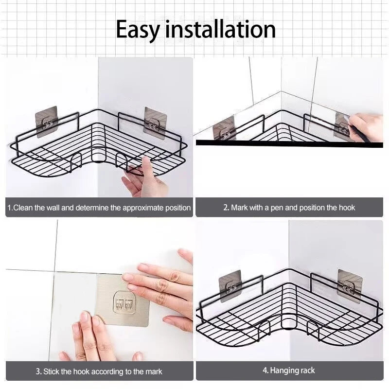 Metal Bathroom Corner Rack
