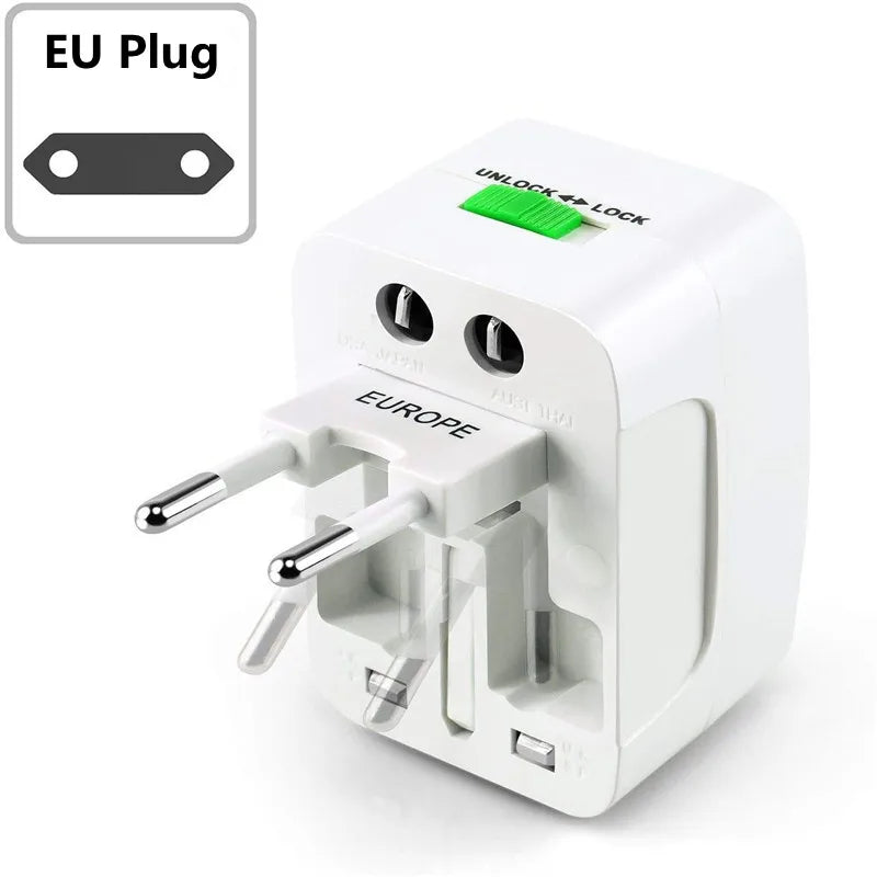 Universal Travel Adapter with USB Charging Ports – Worldwide Plug Converter | Fast Charging Multi Plug
