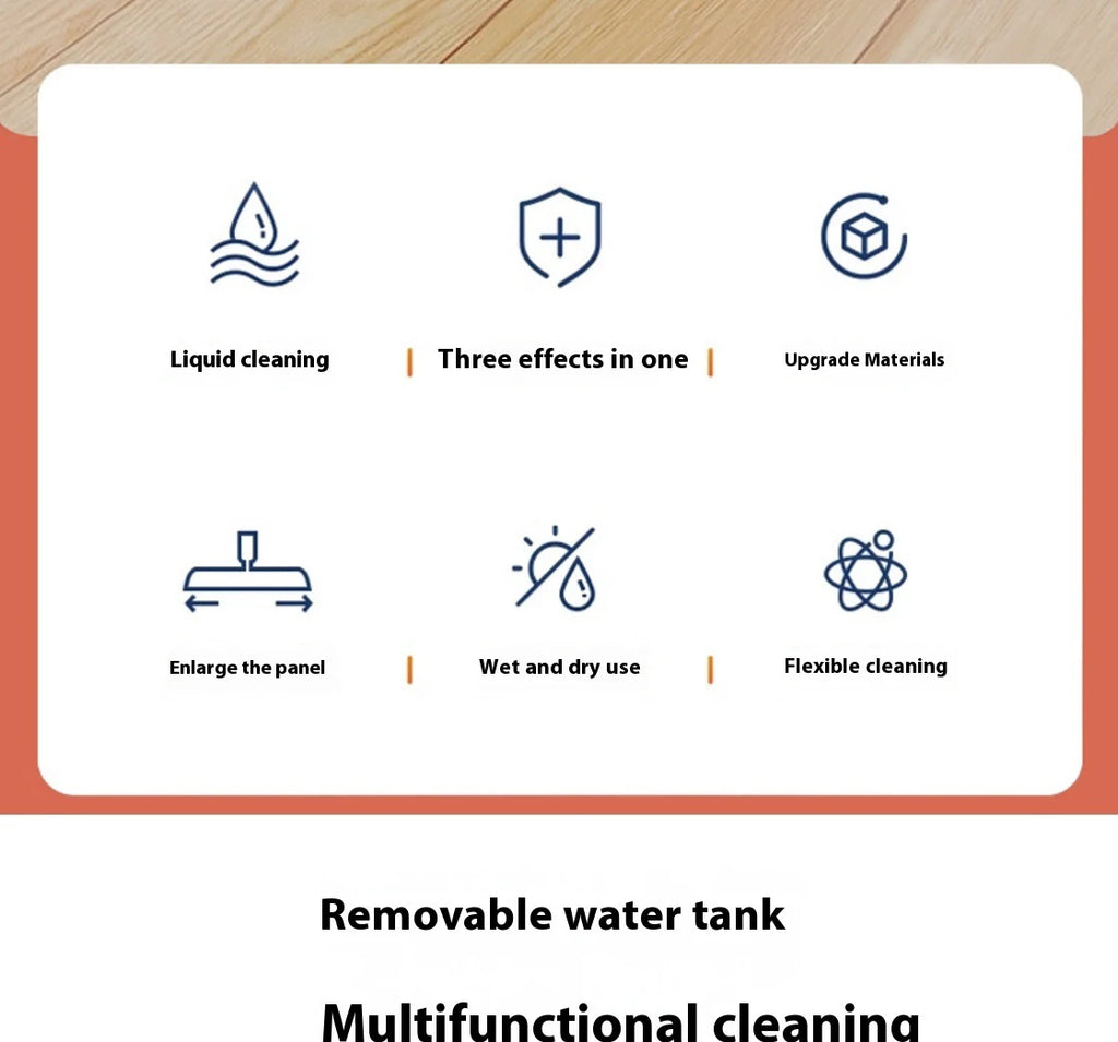 Spray Mop Aurora – Flat Floor Cleaner with Built-in Water Spray | Reusable Microfiber Mop
