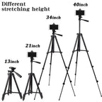 Adjustable Mobile & Camera Tripod Stand – Portable Lightweight Tripod