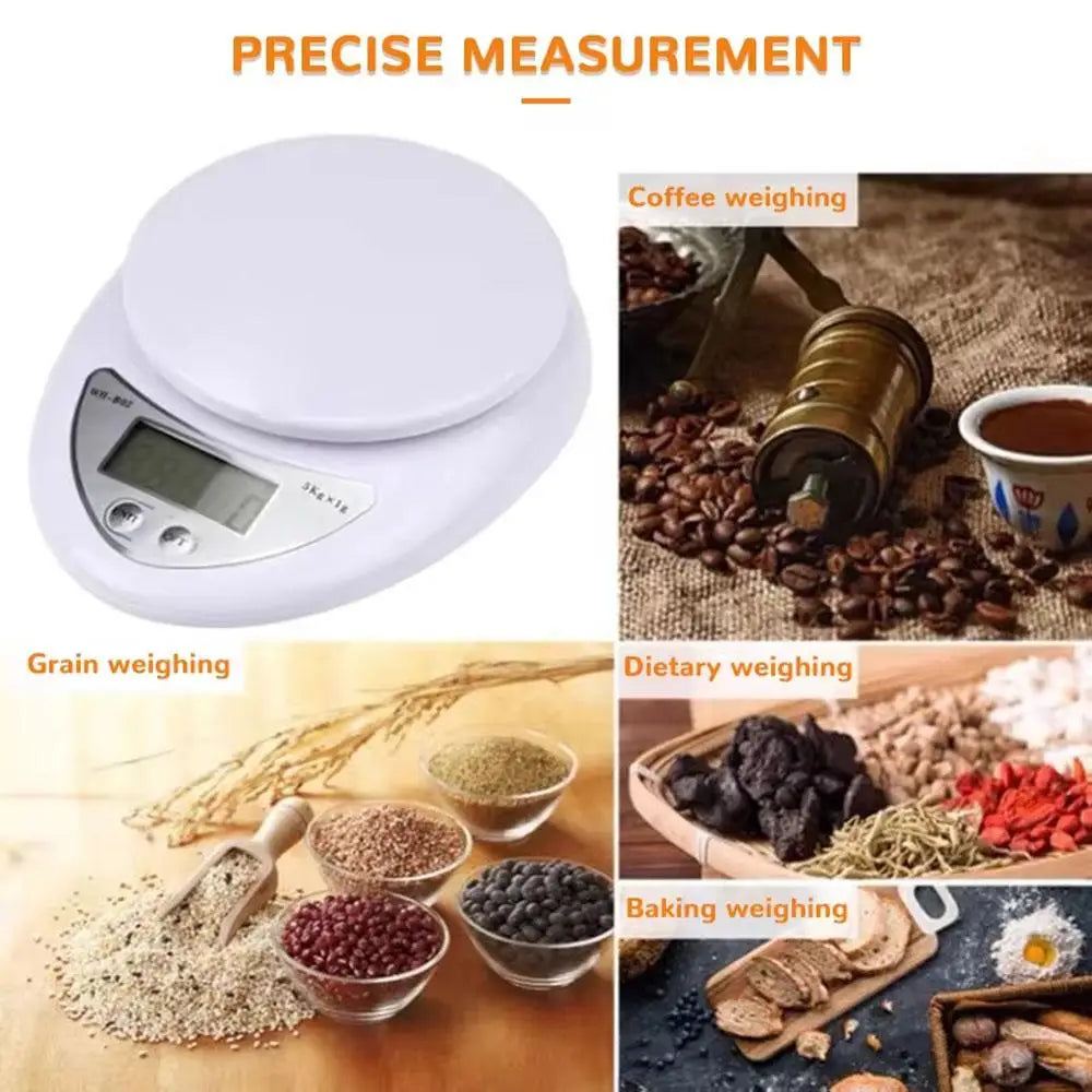 Digital Kitchen Weight Scale with Bowl – Accurate Food & Baking Scale
