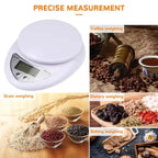 Digital Kitchen Weight Scale with Bowl – Accurate Food & Baking Scale