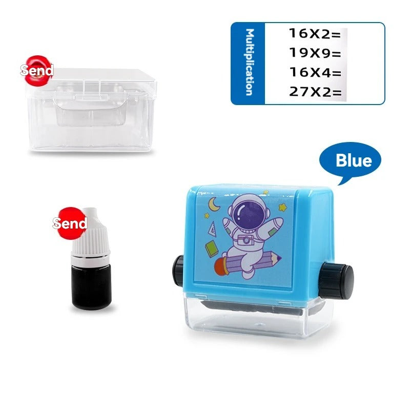 Math Learning Stamp Roller for Kids – Addition, Subtraction & Multiplication Toy