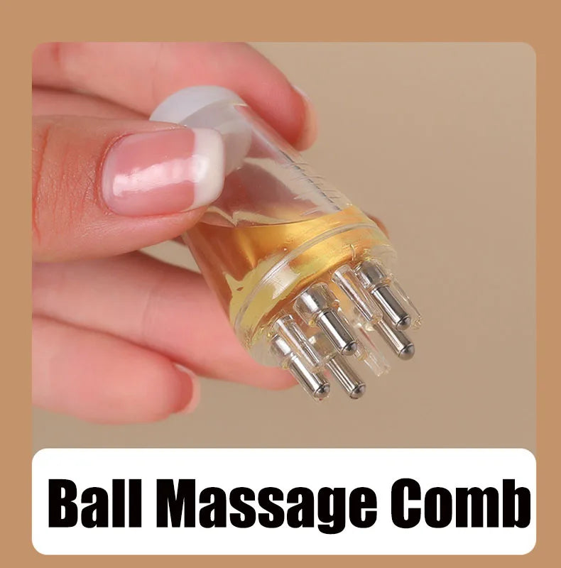 Hair Oil Applicator Bottle – Scalp Massage Oil Comb Dispenser | Precise & Mess-Free Hair Oiling Tool