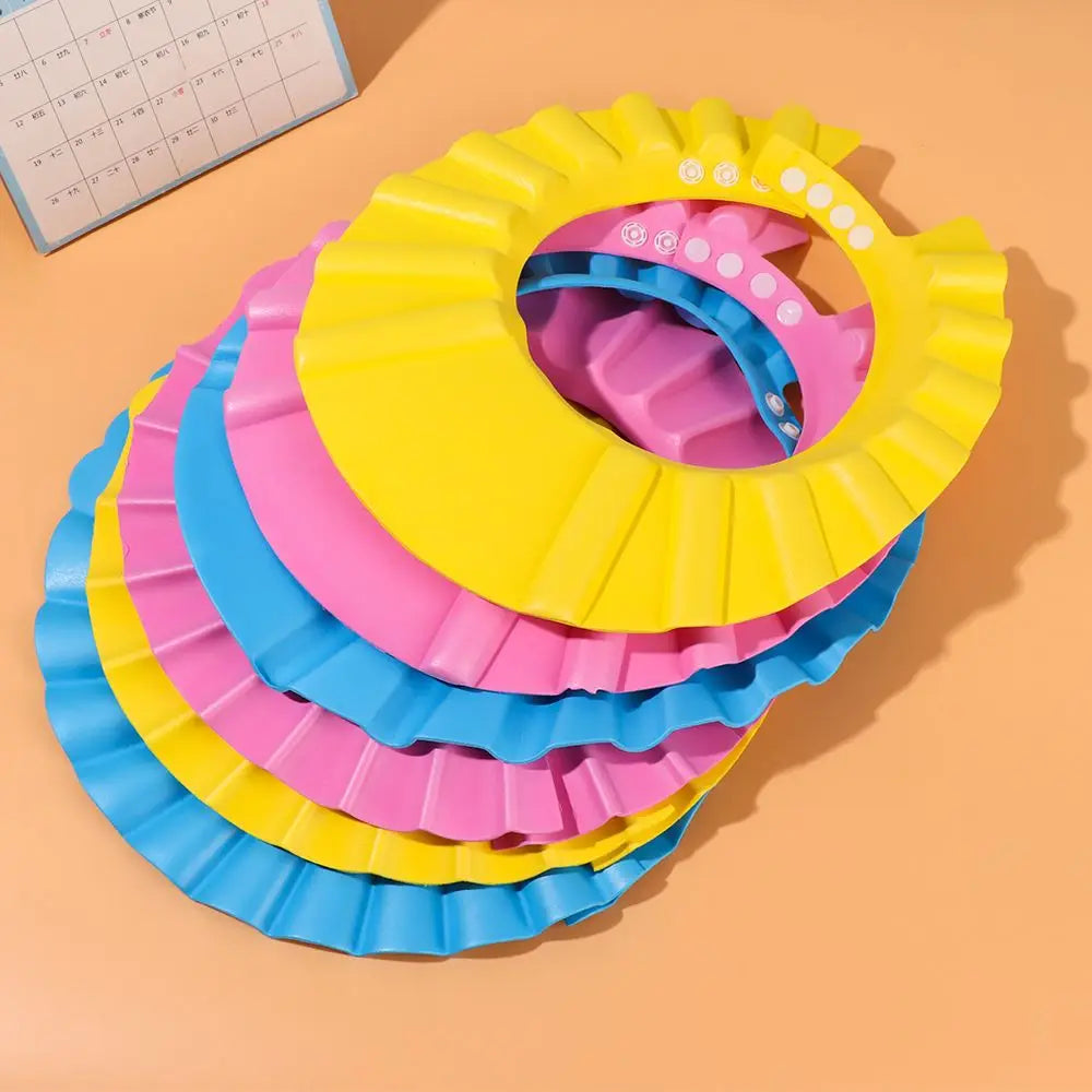 Kids Shower Cap – Adjustable Baby Bath Shampoo Shield Hat