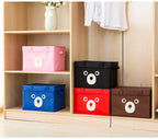 Pack of 2 Panda Storage Box – Foldable Clothes & Toy Organizer with Lid