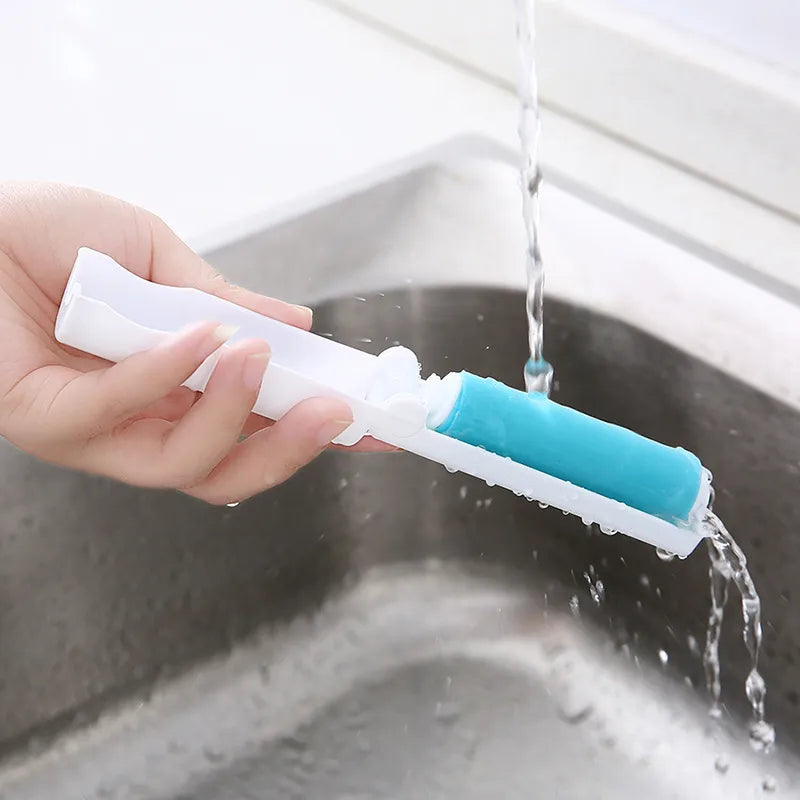 Mini Pocket Compact and Portable Lint Roller with Washable Refill