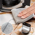 Wire Cleaning Cloth (Pack of 10) – Heavy Duty Metal Scrubber Pads | Non-Scratch Kitchen Cleaning Cloth