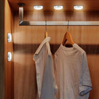 Pack of 3 LED Touch Cabinet Light – Wireless Stick On Light | Battery Operated Night Light for Kitchen, Wardrobe & Stairs