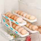 2 Layer Egg Storage Box – Fridge Egg Organizer Tray | Space Saving Egg Holder Container