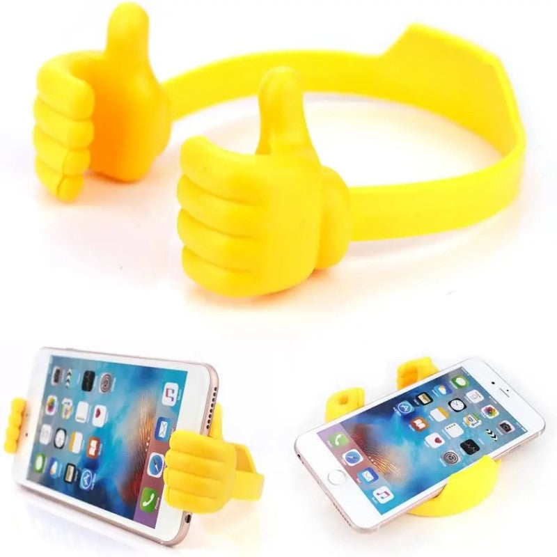 Thumbs-Up Mobile Stand – Cute Flexible Phone Holder for Desk