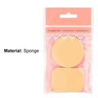 Pack of 3 Makeup Powder Puff 2pcs Set – Soft Sponge for Foundation & Face Powder Application