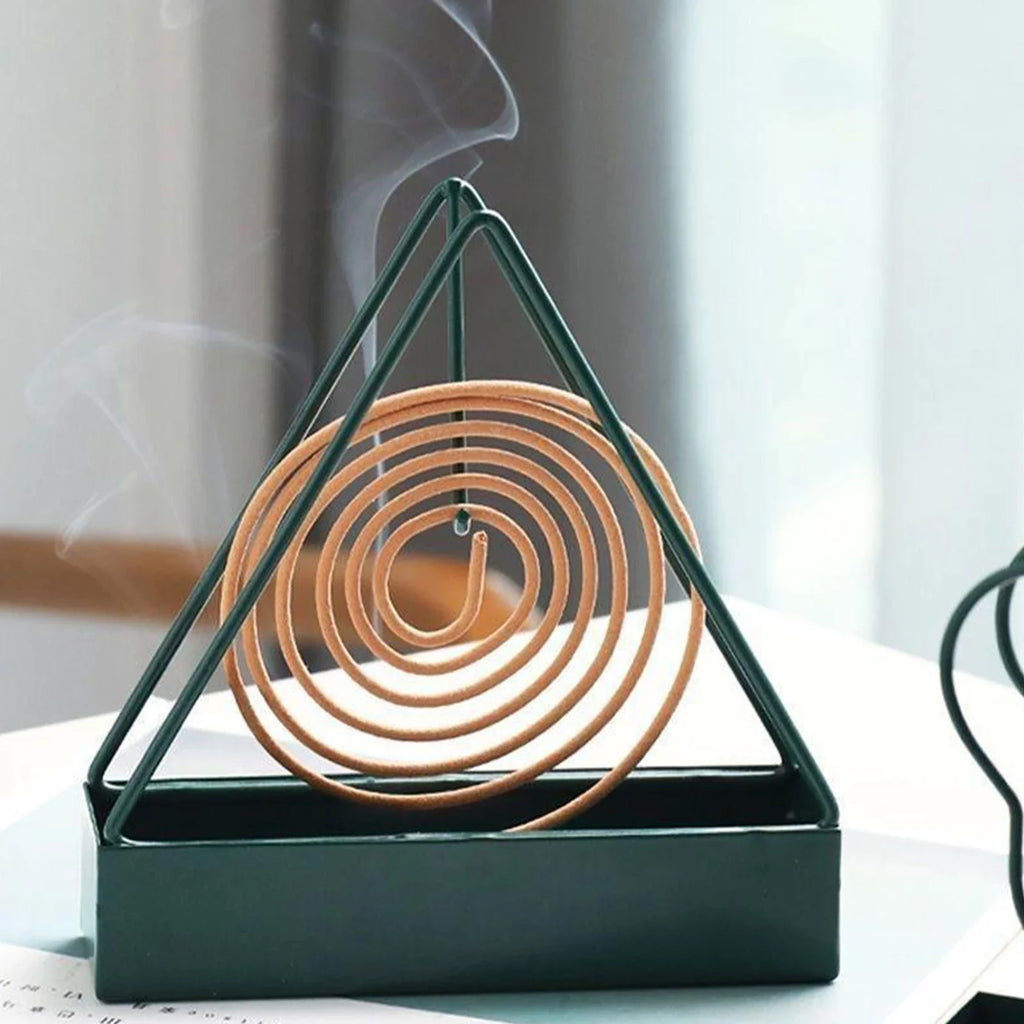 Fireproof Triangle Mosquito Coil Holder Stand in Iron