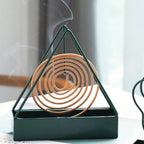 Fireproof Triangle Mosquito Coil Holder Stand in Iron