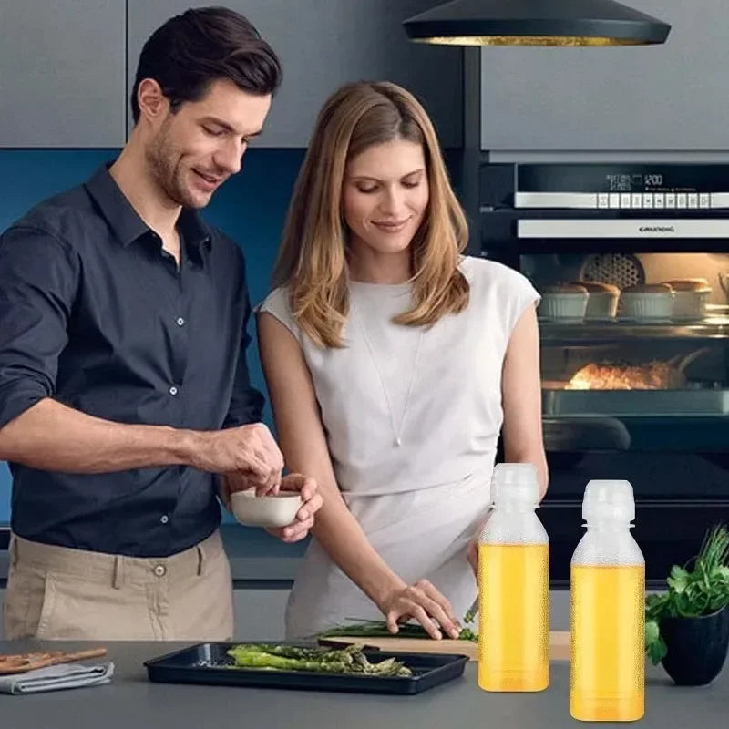 Pack of 2 Oil & Sauce Dispenser Bottle – Leak Proof Kitchen Oil Pour Bottle