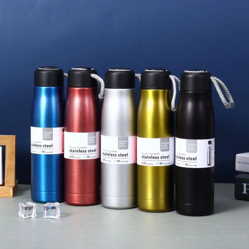 Sport Vacuum Bottle 550ML – Stainless Steel Insulated Water Bottle (Hot & Cold)