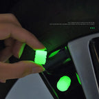 Car and Bike Wheel Tire Rim Glow Radium Light Air Valve Cap Universal for Cars, Trucks, Motorcycles and Bikes