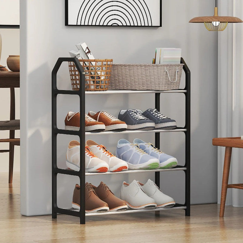 4 Tier Shoe Rack – Space Saving Shoe Organizer Shelf for Home & Entryway