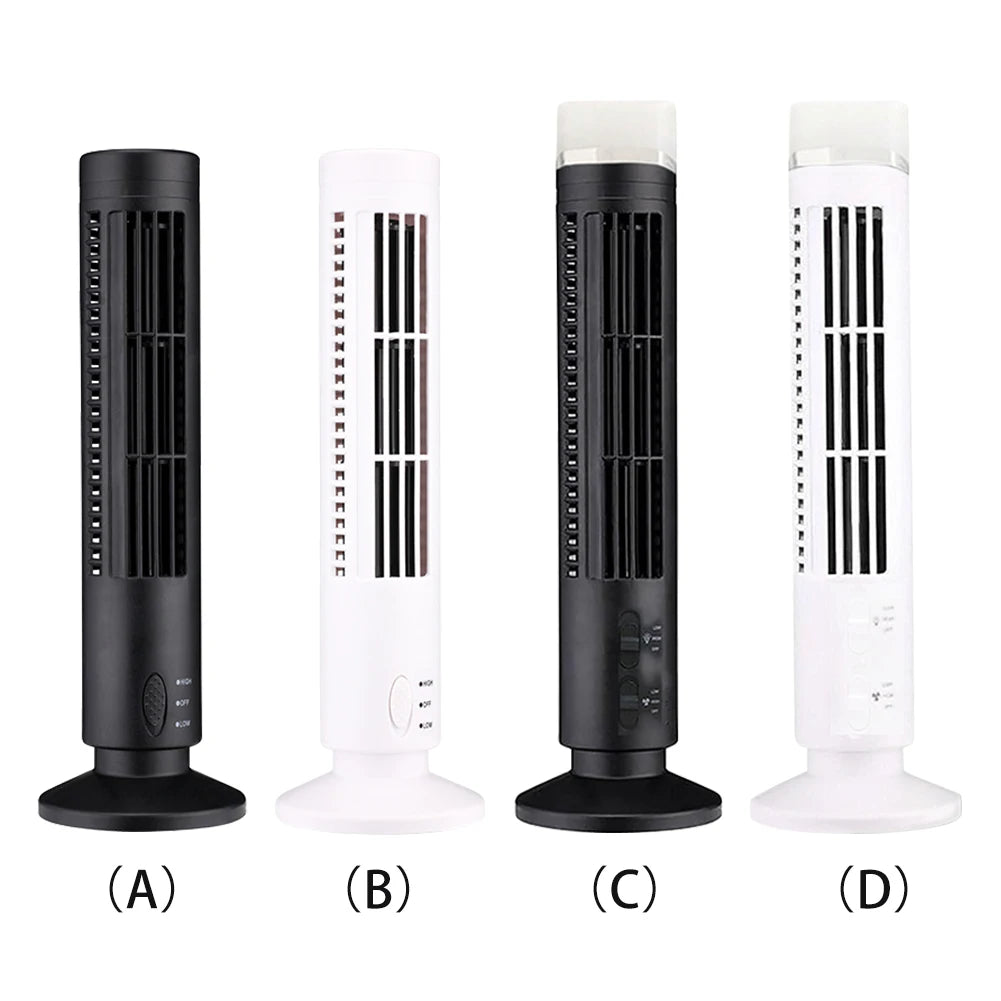 Portable Tower Fan – Slim Mini Cooling Fan | Quiet Air Circulator for Home & Office