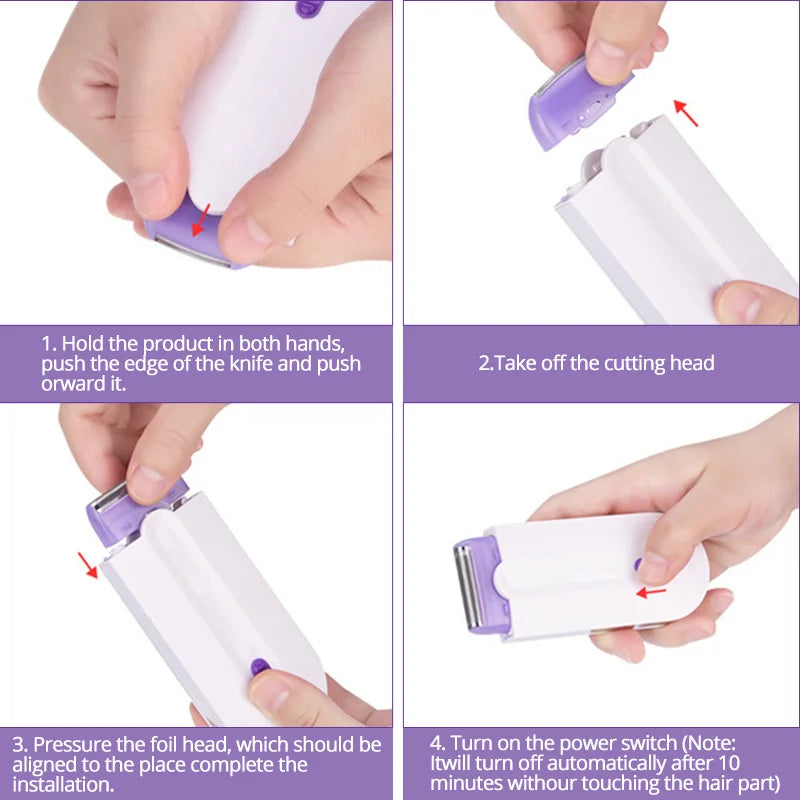 Yes Finish Hair Remover – Painless Electric Shaver for Face & Body (USB Rechargeable)