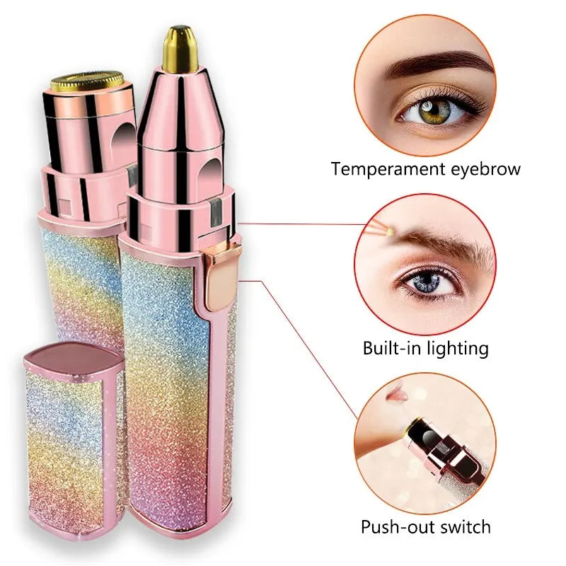 Rainbow Flawless Painless Face Hair Remover