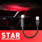 Car USB LED Star Light Projector – Interior Ambient Galaxy Light for Car