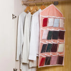 16 Pocket Hanging Organizer – Wardrobe Storage for Socks, Underwear & Accessories