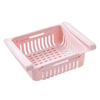 Pack of 2 Fridge Storage Basket – Adjustable Fridge Drawer Organizer | Sliding Storage Box for Fruits & Vegetables