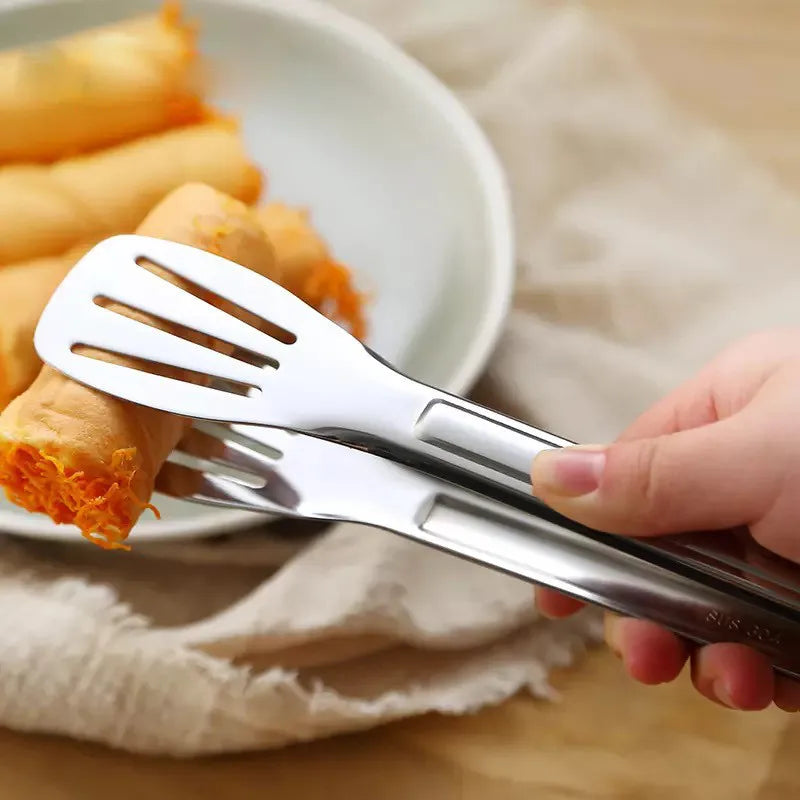 Stainless Steel Kitchen Tong – Multi Purpose Cooking & BBQ Tongs | Heat Resistant Food Serving Tong