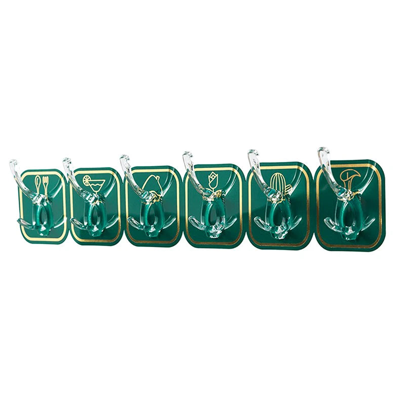 Wall Mounted 6 Hooks Coat Hanger