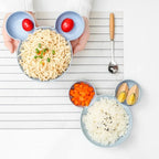 Pack of 2 Kids Butterfly Plate Set – Cute Cartoon Dinner Plate with Spoon & Fork
