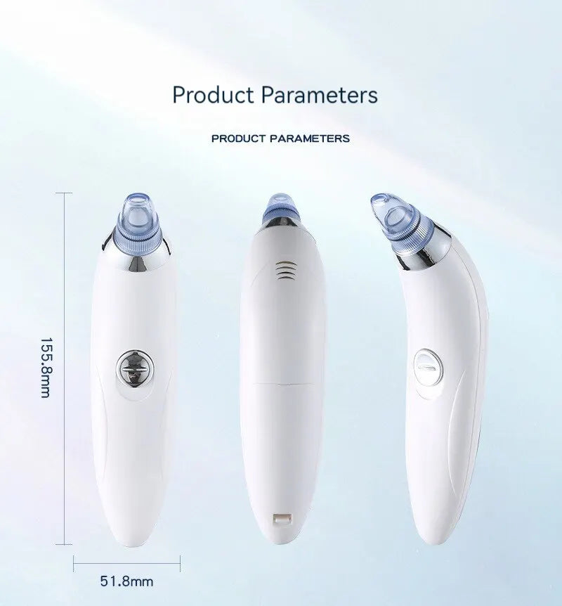 Derma Suction Blackhead Remover – Electric Pore Cleaner Vacuum with Adjustable Suction