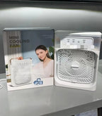 Mini Cooling Fan with Water Tank – Portable Air Cooler | Humidifier Fan with LED Light