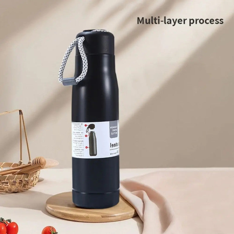 Sport Vacuum Bottle 550ML – Stainless Steel Insulated Water Bottle (Hot & Cold)