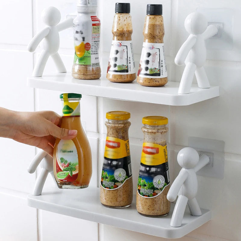 Floating Wall Shelf for Bedroom – Modern Storage Rack (No Drill, Space Saving Design)