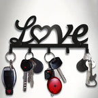 Love Letter Key Holder – Wall Mounted Decorative Key Stand with Hooks