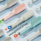 Self Cleaning Hair Brush – Anti-Hair Fall Detangling Comb with One-Click Cleaning
