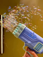 32 Hole Bubble Gun Bazooka for Kids – Automatic Bubble Blaster Toy