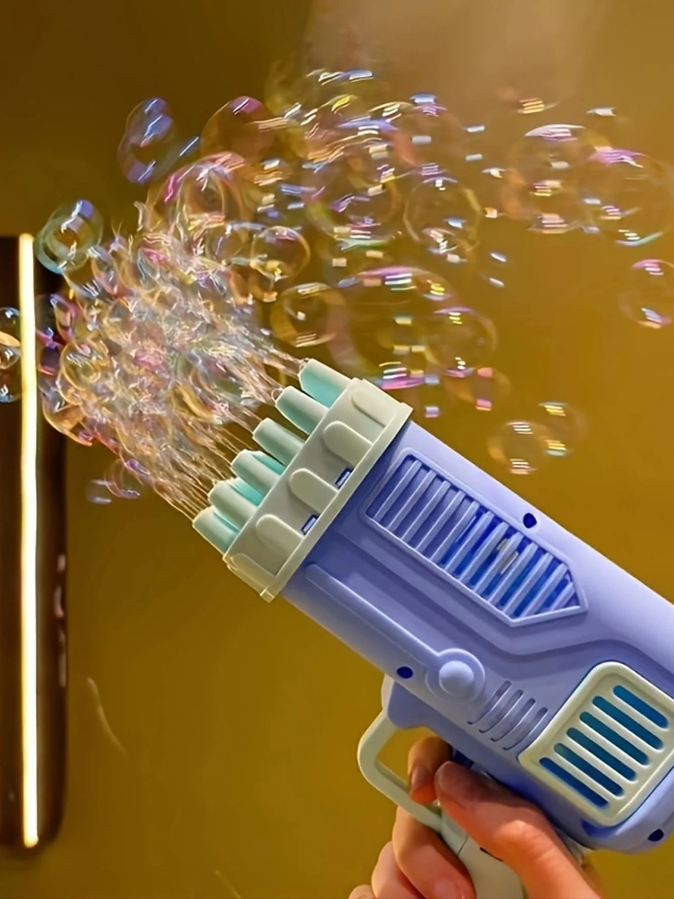 32 Hole Bubble Gun Bazooka for Kids – Automatic Bubble Blaster Toy