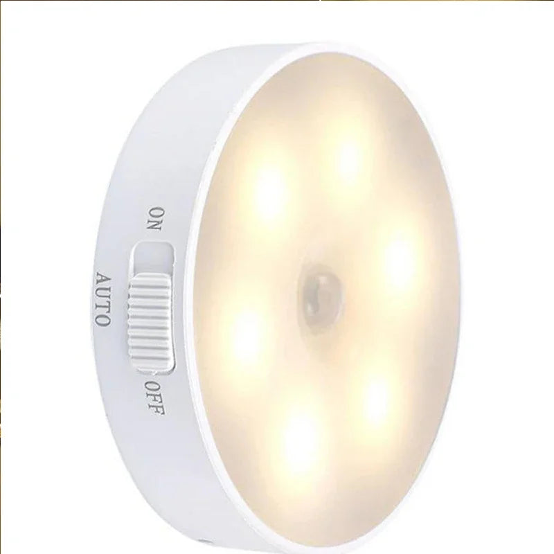 Human Body Sensor LED Night Light with Wireless USB Charging