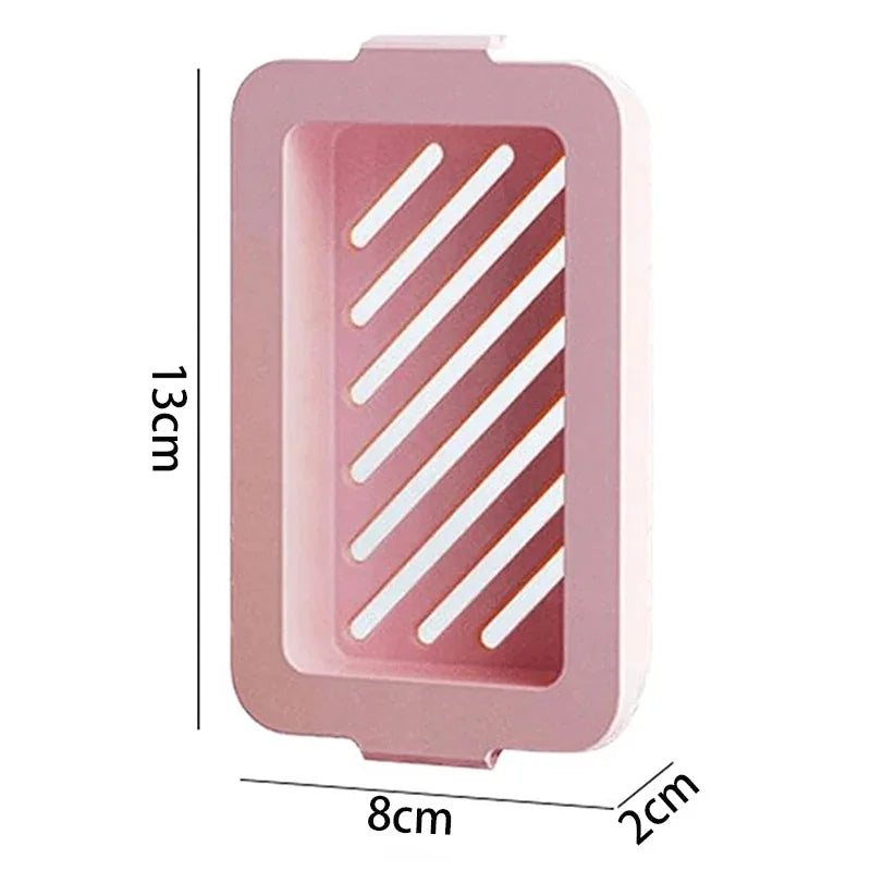 Pack of 2 Non-Slip Base Soap Holder Quick Draining Double Layer