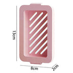 Pack of 2 Non-Slip Base Soap Holder Quick Draining Double Layer